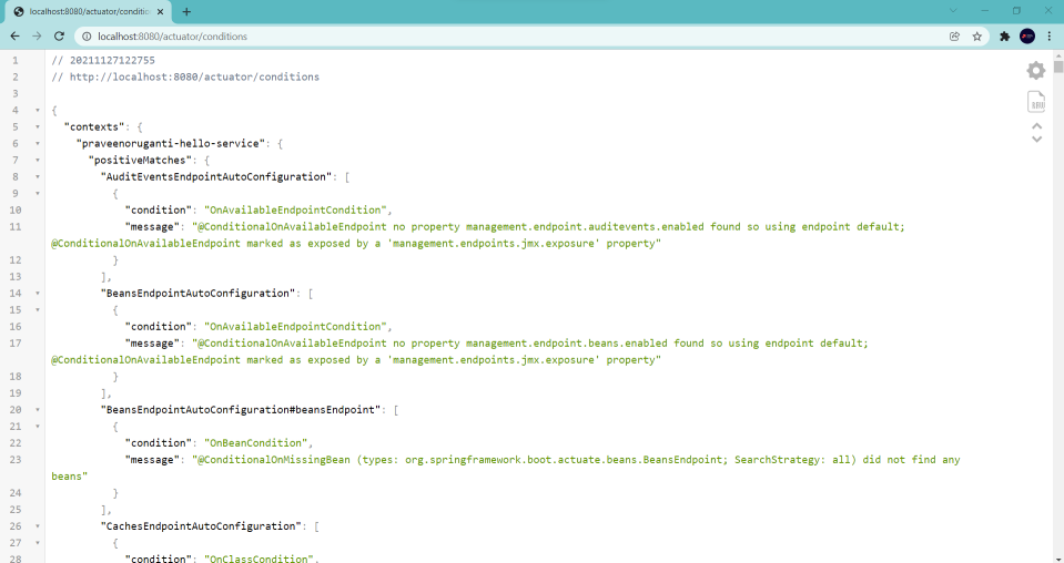 screenshot of the app