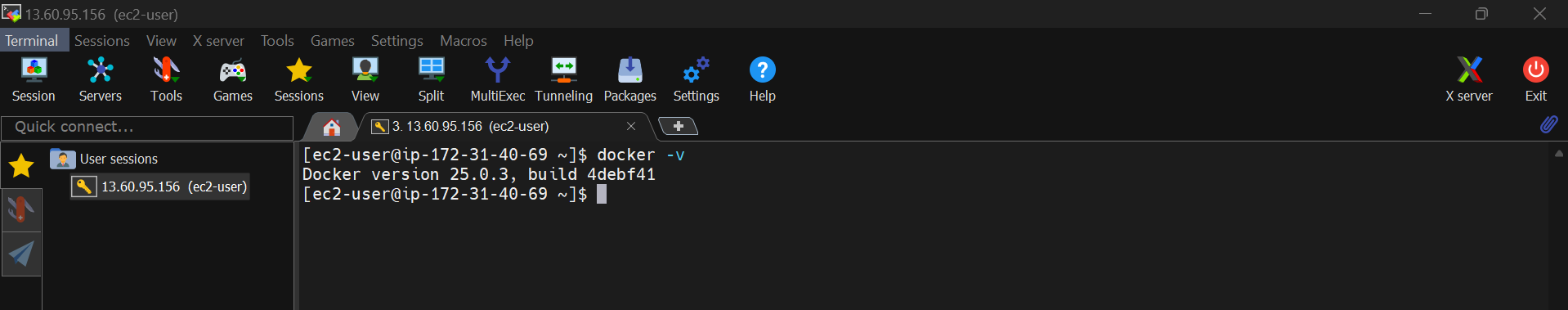 screenshot of the app