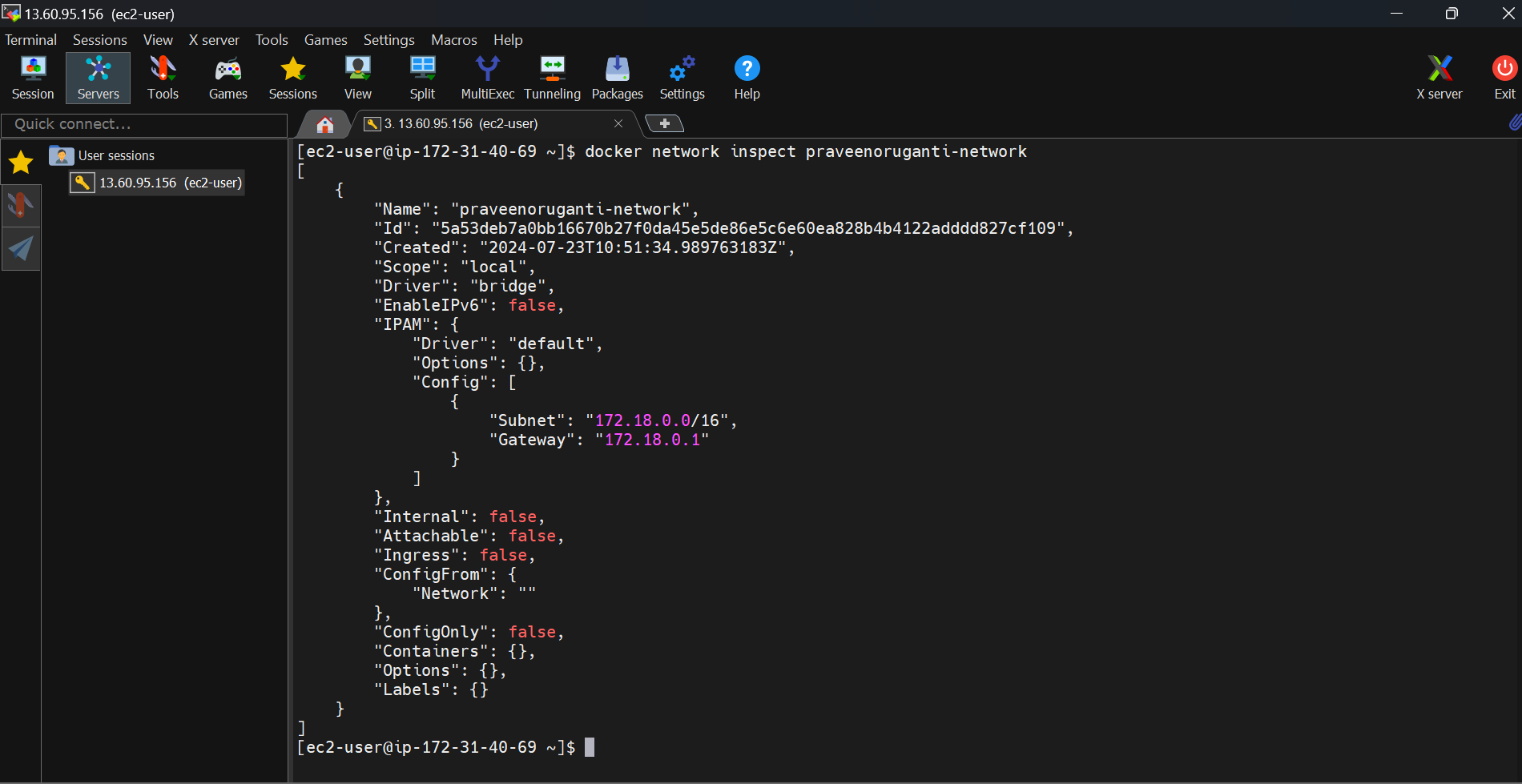screenshot of the app