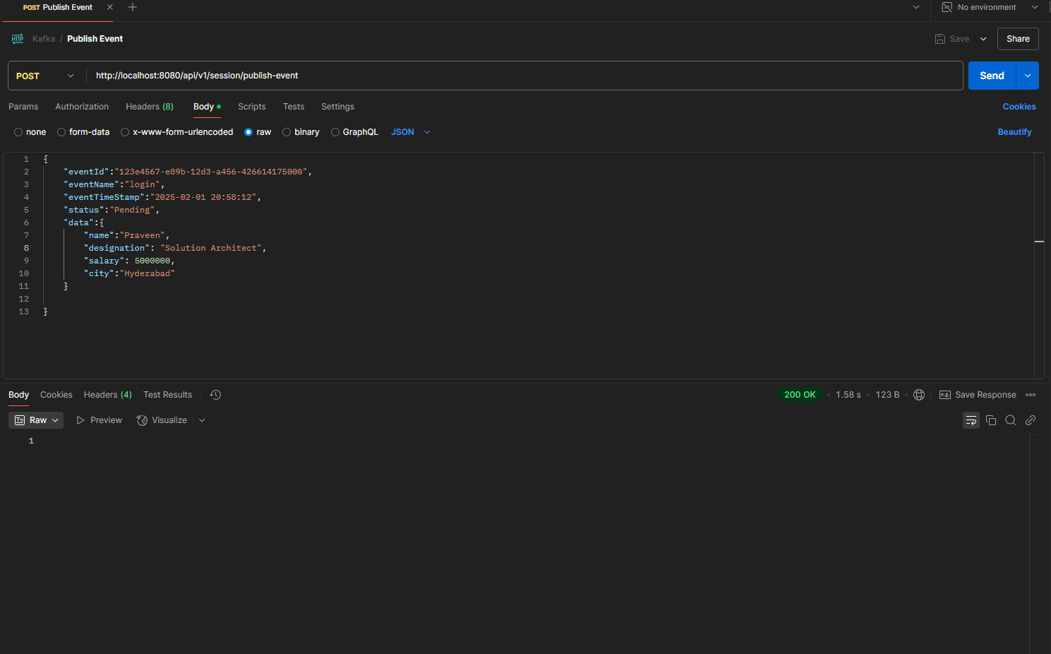 screenshot of the app