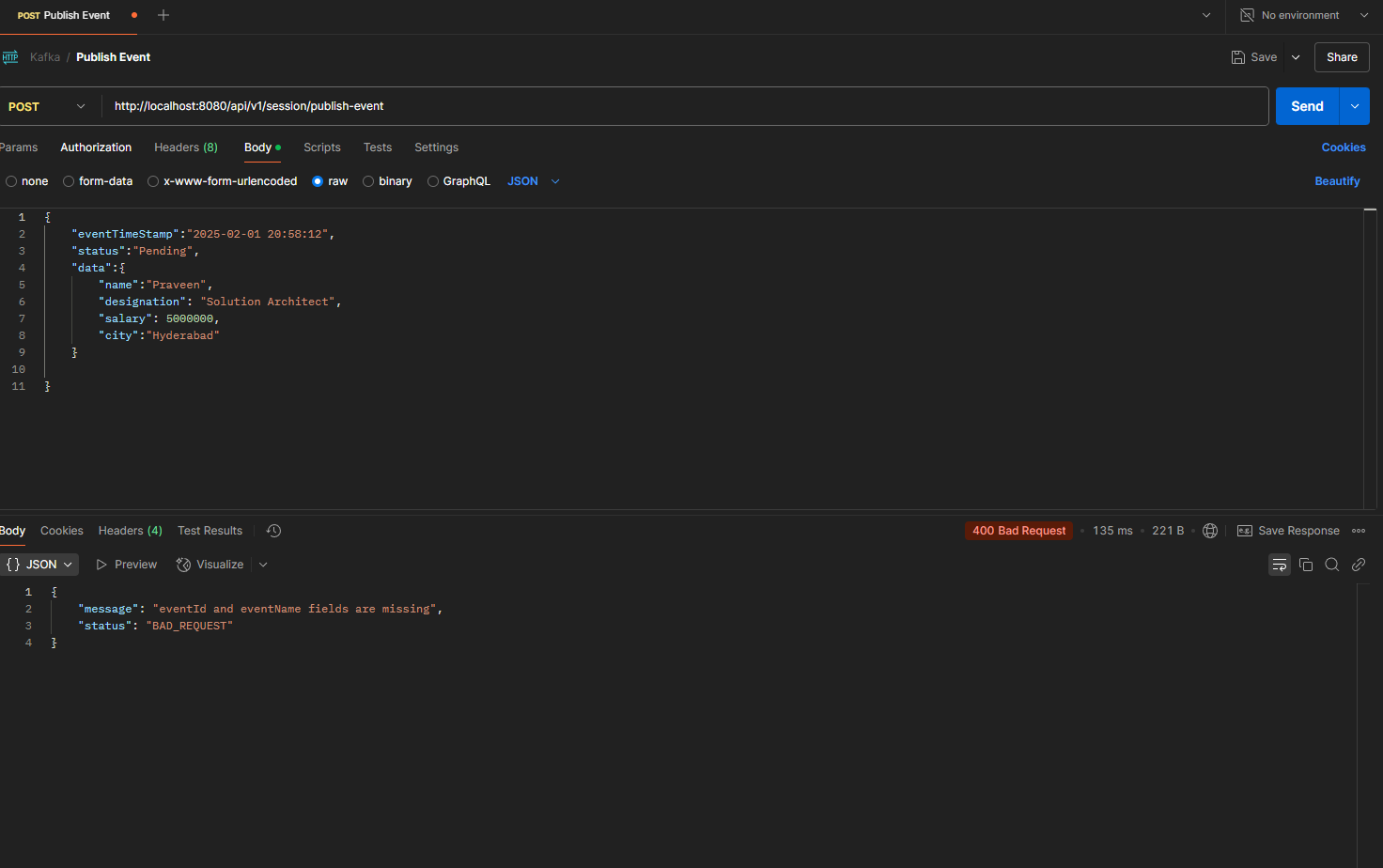 screenshot of the app
