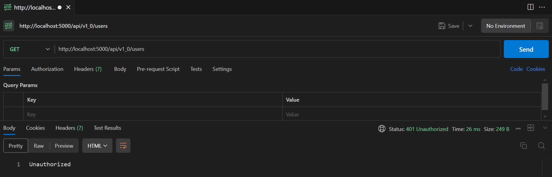screenshot of the app