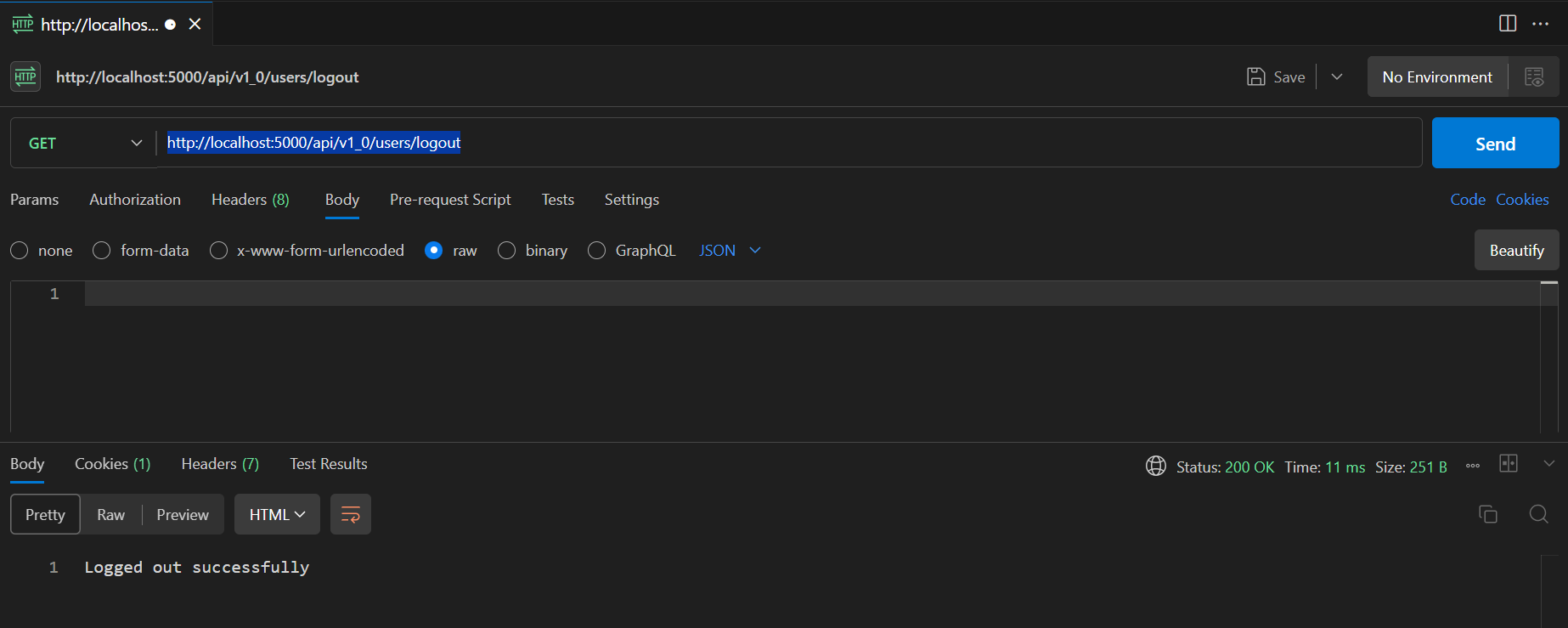 screenshot of the app