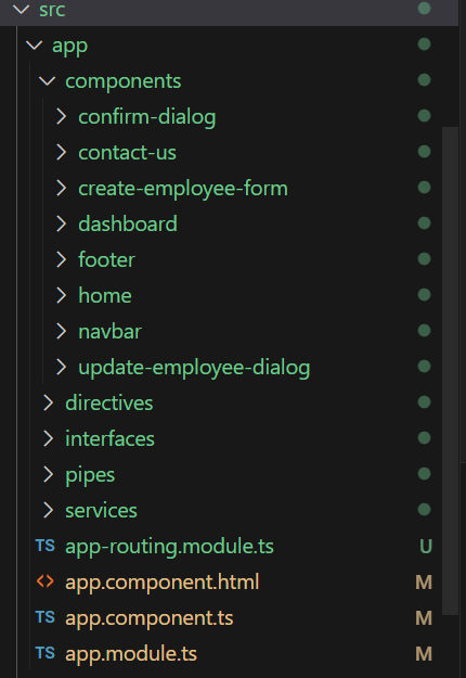 screenshot of the app