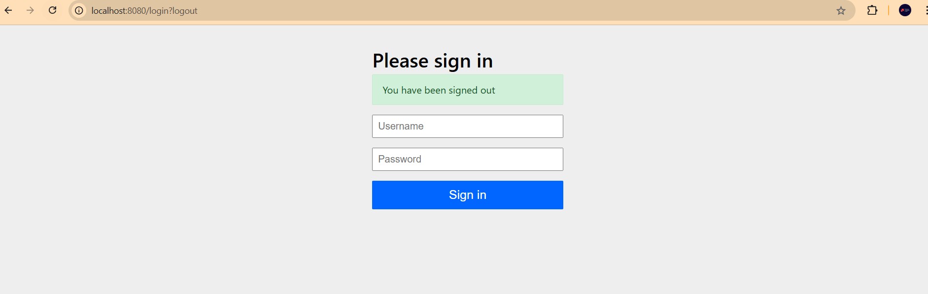 screenshot of the app