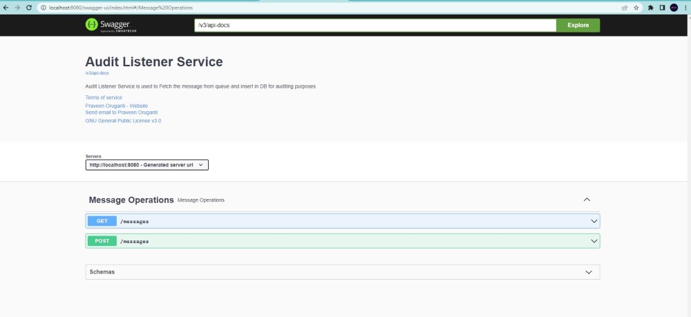 screenshot of the app